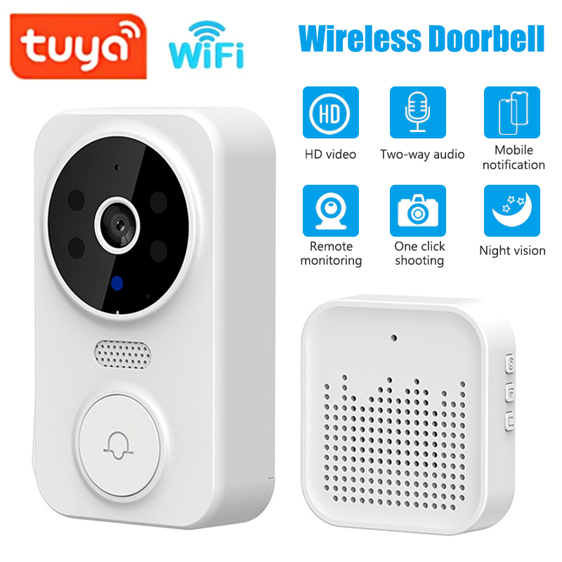 Home Security Honeywell - واي فاي الذكية جرس باب يتضمن