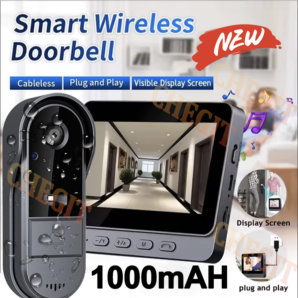Home Security Blink - كاميرا جرس الباب اللاسلكية واي فاي