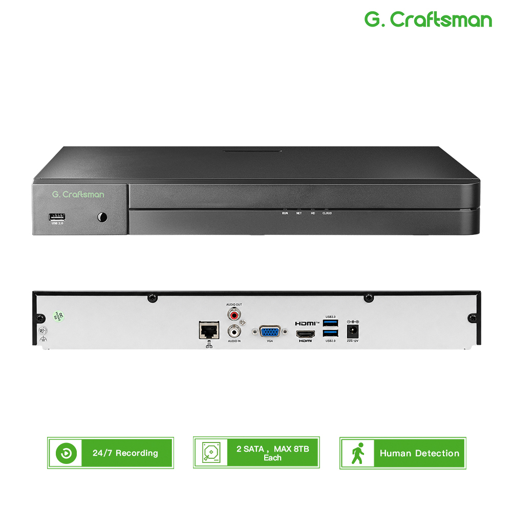 Home Security With Cameras - UNI 32CH NVR 12MP مسجل أمان