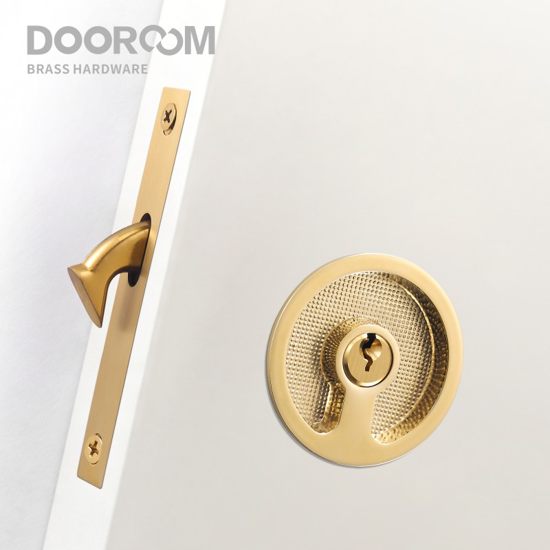 Home Security Locks - Door oom النحاس مقبض الباب الجرار