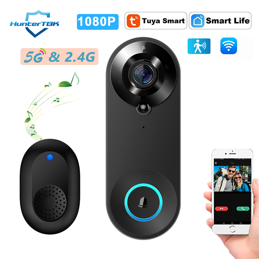 Home Security Honeywell - جرس باب ذكي بكاميرا لاسلكية 1080P