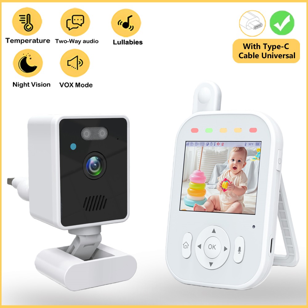 Home Security Wireless Cameras - جهاز مراقبة الأطفال اللاسلكي الداخلي بشاشة